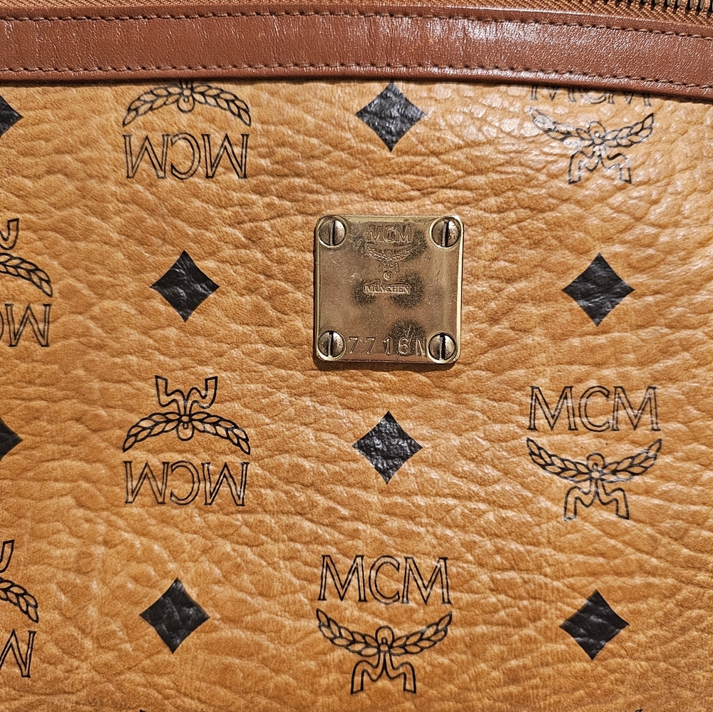 MCM Brown Leather Clutch Bag - Picture 12 of 15